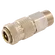 1/4 BSPP MALE COUPLING BRASS NICKEL