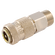 1/4 BSPP MALE COUPLING BRASS NICKEL