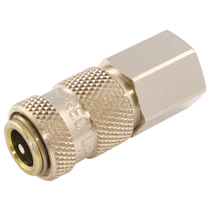 BSPP FEM  COUPLING BRASS NICKEL