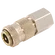1/4 BSPP FEM  COUPLING BRASS NICKEL