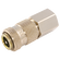 1/4 BSPP FEM  COUPLING BRASS NICKEL