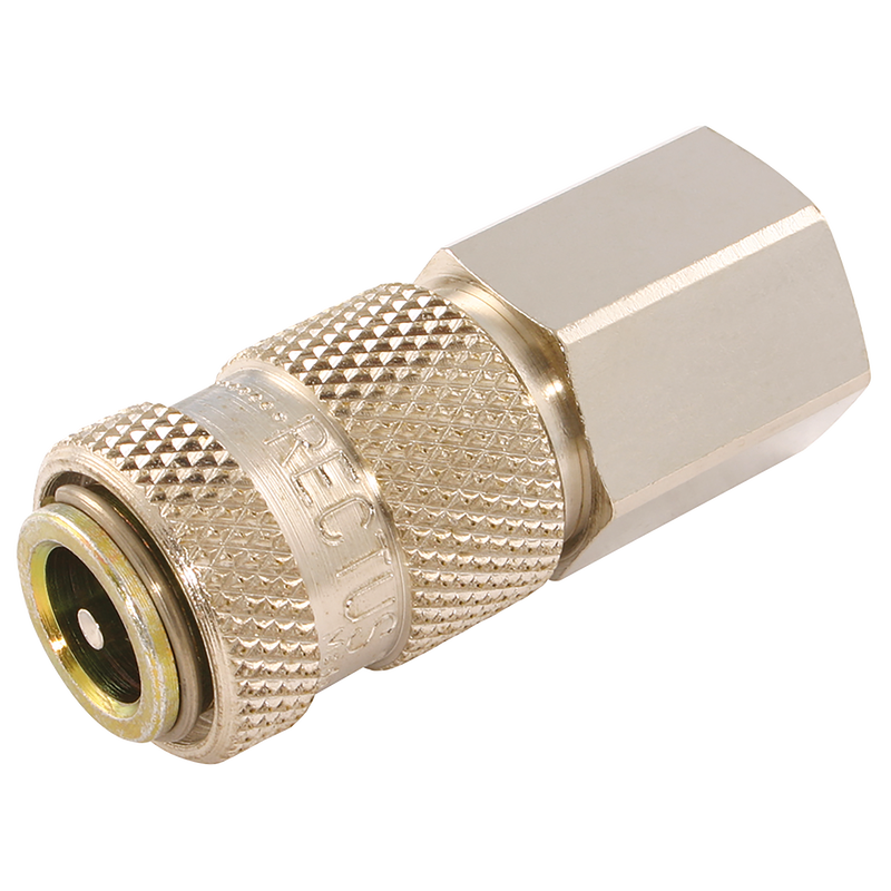 BSPP FEM COUPLING BRASS NICKEL