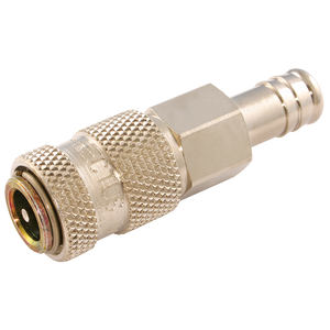 11MM HOSETAIL  COUPLING BRASS NICKEL