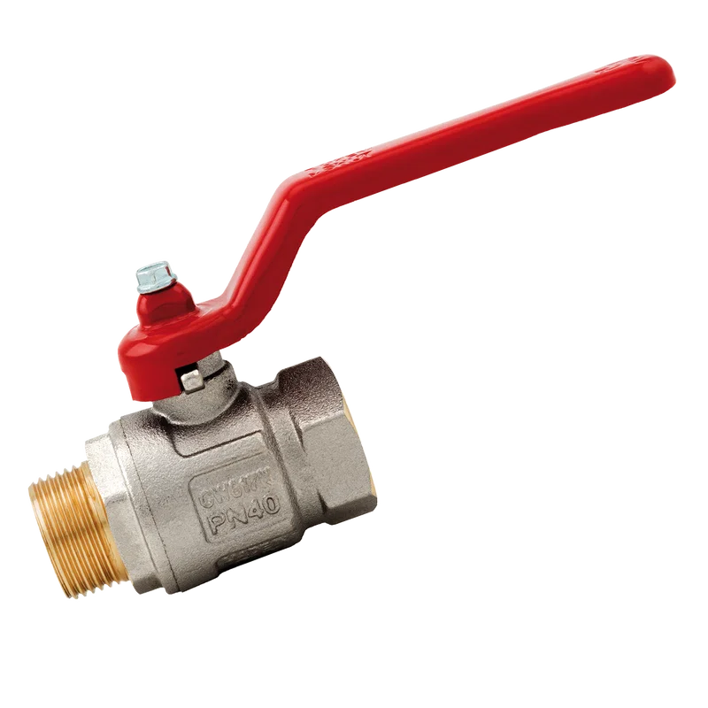 BSP M/F BALL VALVE BRASS F/FLOW