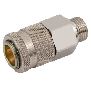 BSPP MALE H.DUTY COUPLER SCHRADER