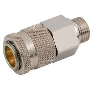 BSPP MALE H.DUTY COUPLER SCHRADER