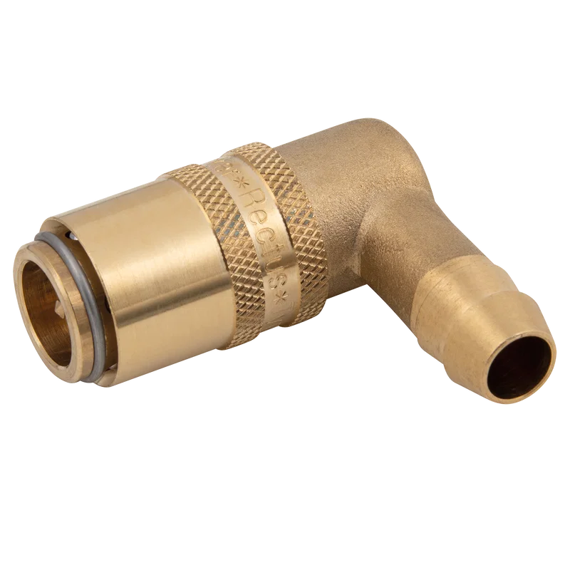 9MM(3/8) 90¦ HOSE TAIL VALVED