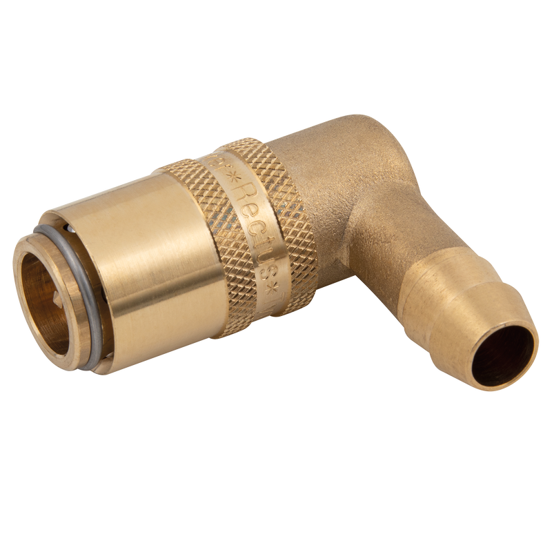 9MM(3/8) 90¦ HOSE TAIL VALVED