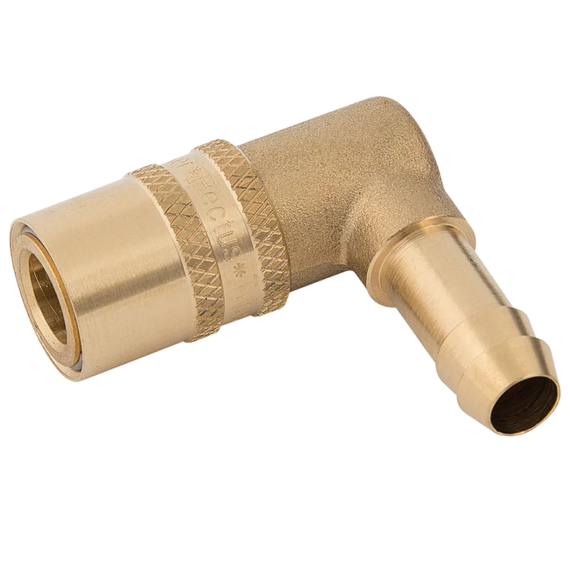 3/8'HT COUPLING VITON 90o BARB