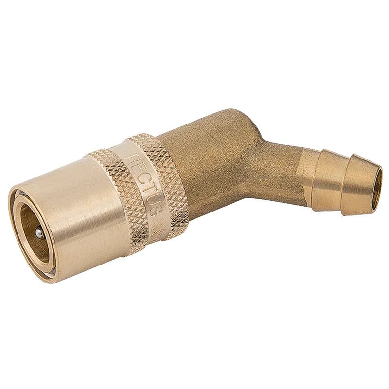 1/2'HT COUPLING VITON 45o BARB
