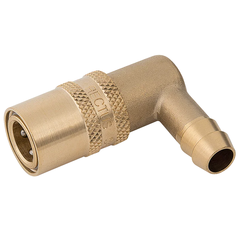 1/2'HT COUPLING VITON 90o BARB