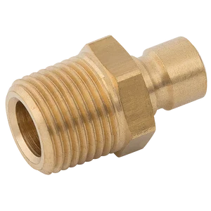 1/2 BSPT MALE VALVED PLUG-POA