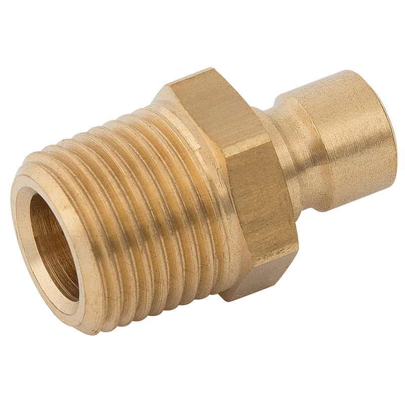 1/2 BSPT MALE VALVED PLUG-POA