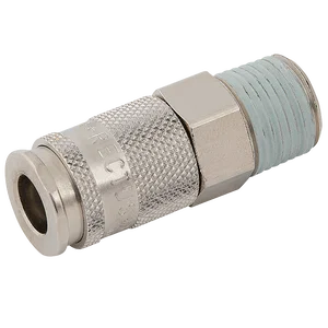 BSPT MALE COUPLING BRASS NICKEL