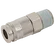1/4 BSPT MALE COUPLING BRASS NICKEL