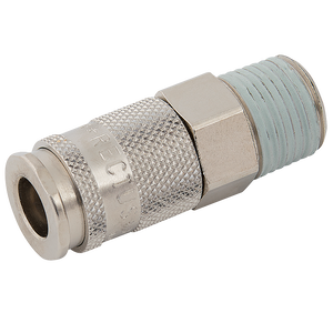 BSPT MALE COUPLING BRASS NICKEL