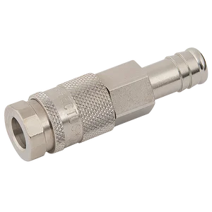 HOSE TAIL COUPLING BRASS NICKEL