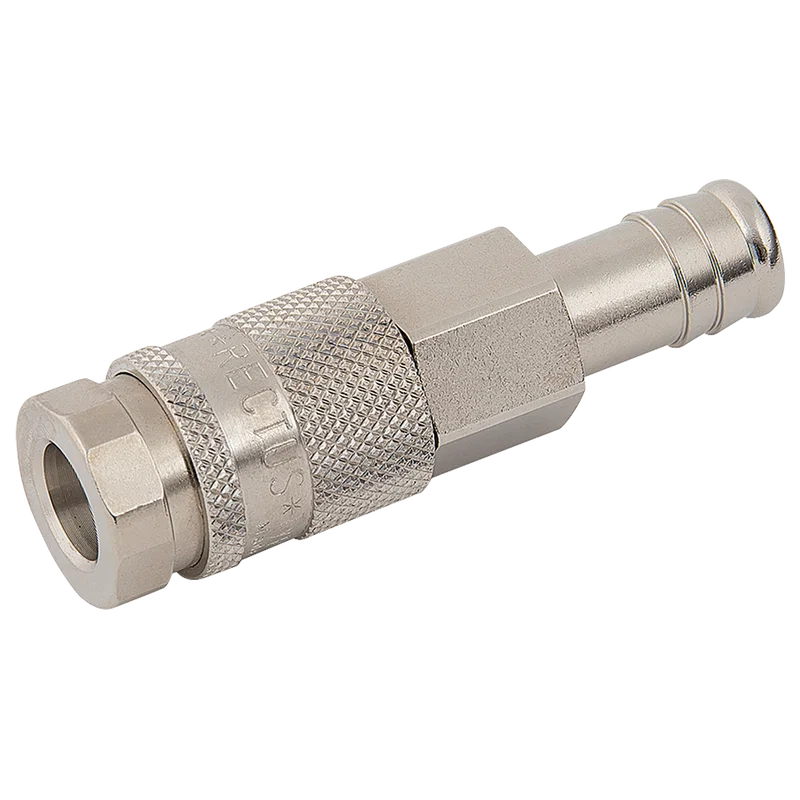 HOSE TAIL COUPLING BRASS NICKEL
