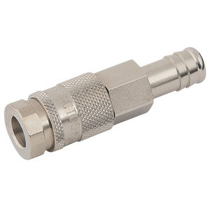 HOSE TAIL COUPLING BRASS NICKEL