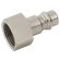 1/4 BSPP FEM  PLUG BRASS NICKEL PLATED