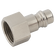 1/4 BSPP FEM  PLUG BRASS NICKEL PLATED