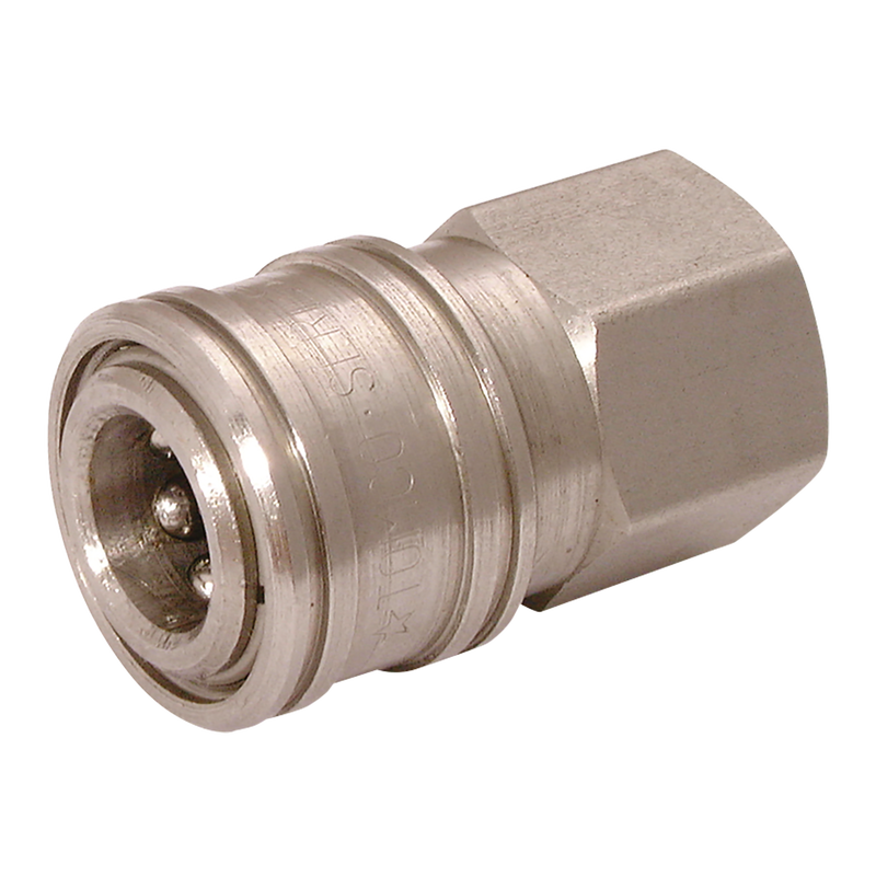1/4 NPTF FEMALE COUPLING ST.ST