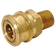 1/8 NPTF COUPLING BRASS MALE