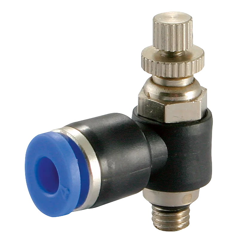 06MM OD X M6 METRIC MAN FLOW ELBOW