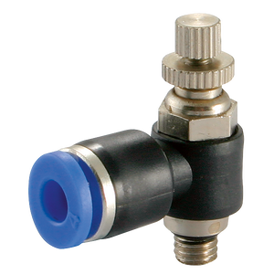 06MM OD X M6 METRIC MAN FLOW ELBOW