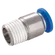 MALE ROUND STRAIGHT STUD 8MM X 1/4