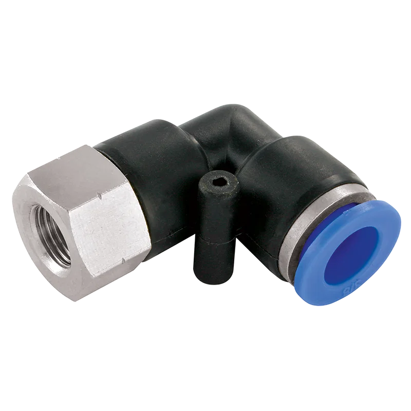 1/4  OD X 1/8 NPT FEM  ELBOW PUSHIN