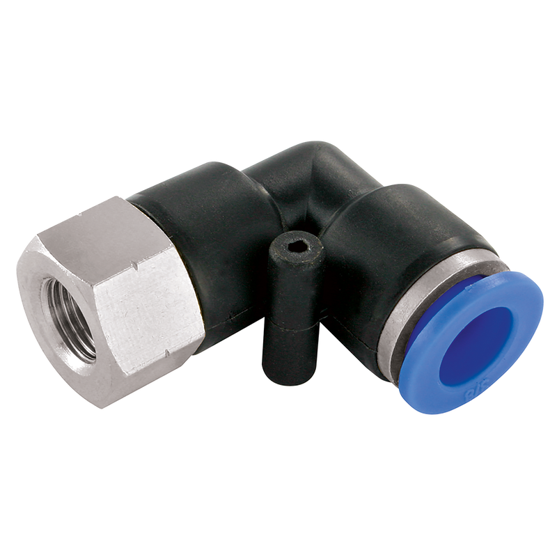 3/8 OD X 3/8 NPT FEM ELBOW PUSHIN