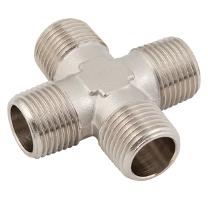 BSP BRASS CROSS PLATED M/M/M/M