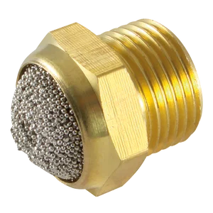 BSPP MALE DOMED SILENCER BRASS