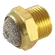 M5 METRIC MALE DOMED SILENCER BRASS