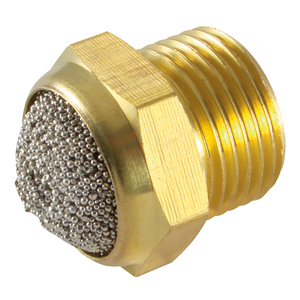 BSPP MALE DOMED SILENCER BRASS
