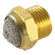 M5 METRIC MALE DOMED SILENCER BRASS
