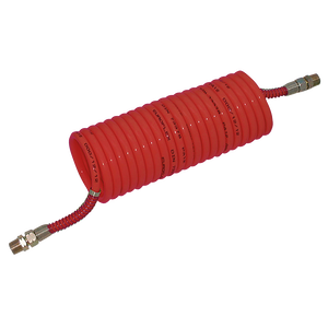 OD RECOIL HOSE RED X & ENDS