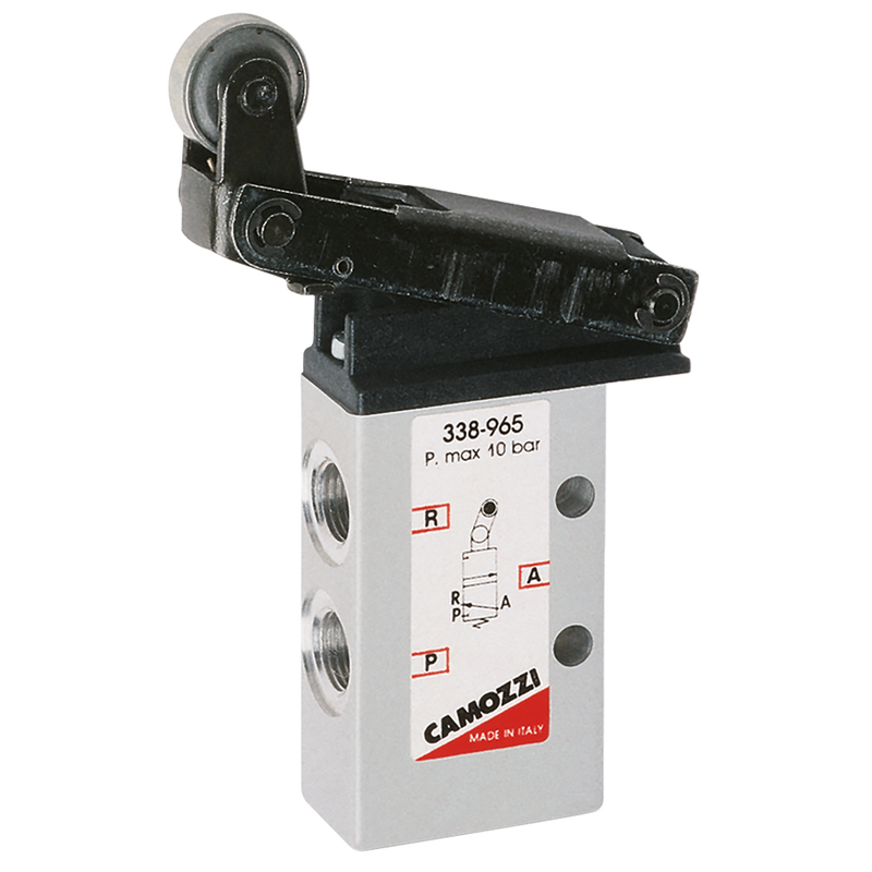 1/8 3/2 ROLLER LEVER SPRING RETURN VALVE