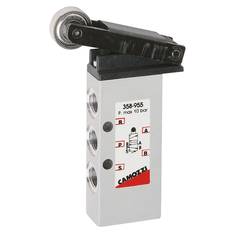 1/8 5/2 ROLLER LEVER SPRING RETURN VALVE