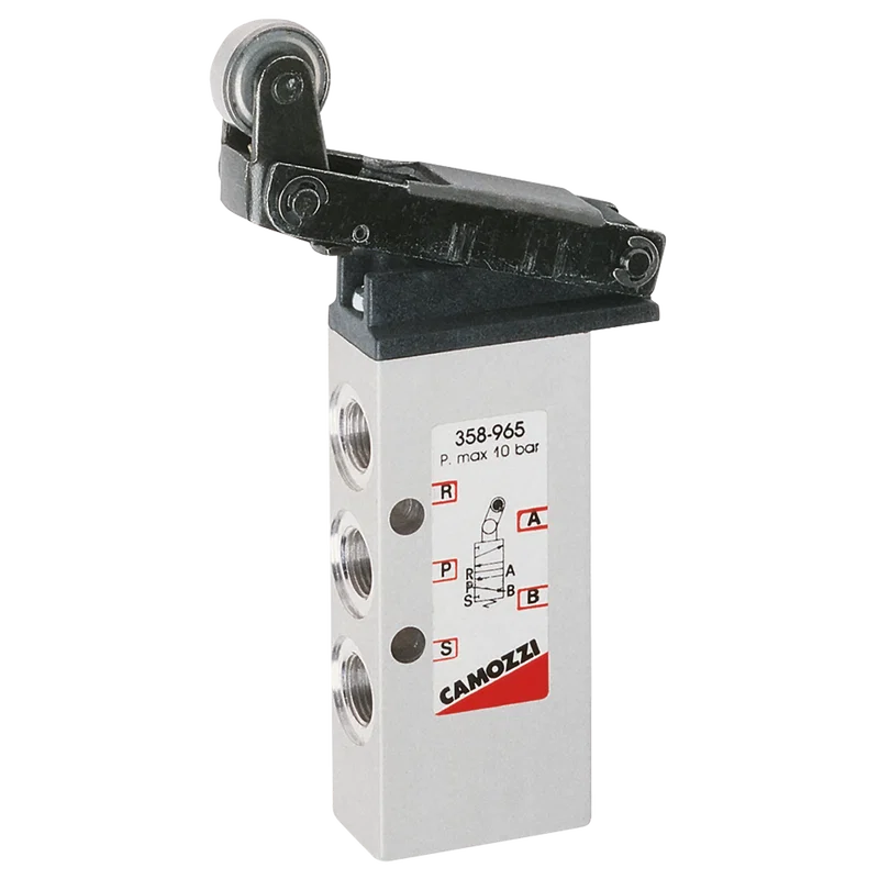 1/8 5/2 ROLLER LEVER SPRING RETURN VALVE