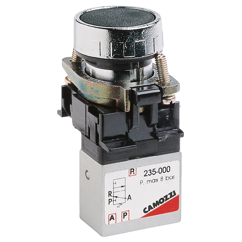 PUSH BUTTON SPRING RETURN