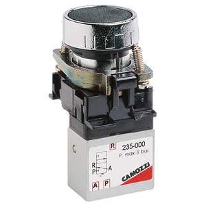 PUSH BUTTON SPRING RETURN