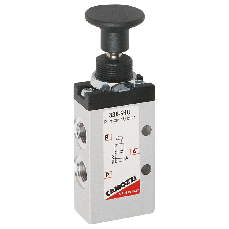 1/8 3/2 PUSH/PULL KNOB MONOSTABLE