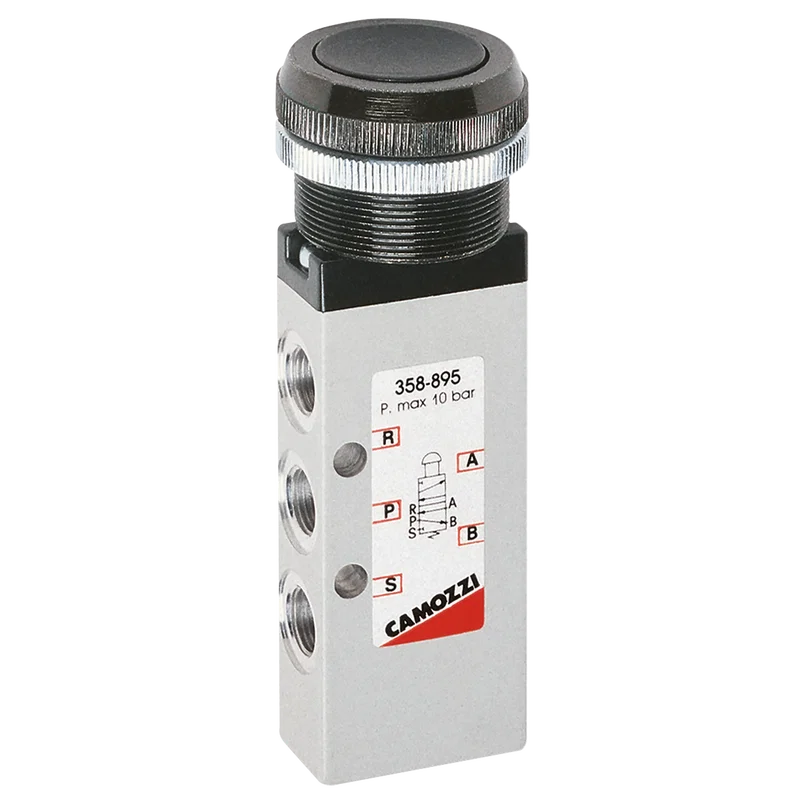 1/8 5/2 PUSH BUTTON