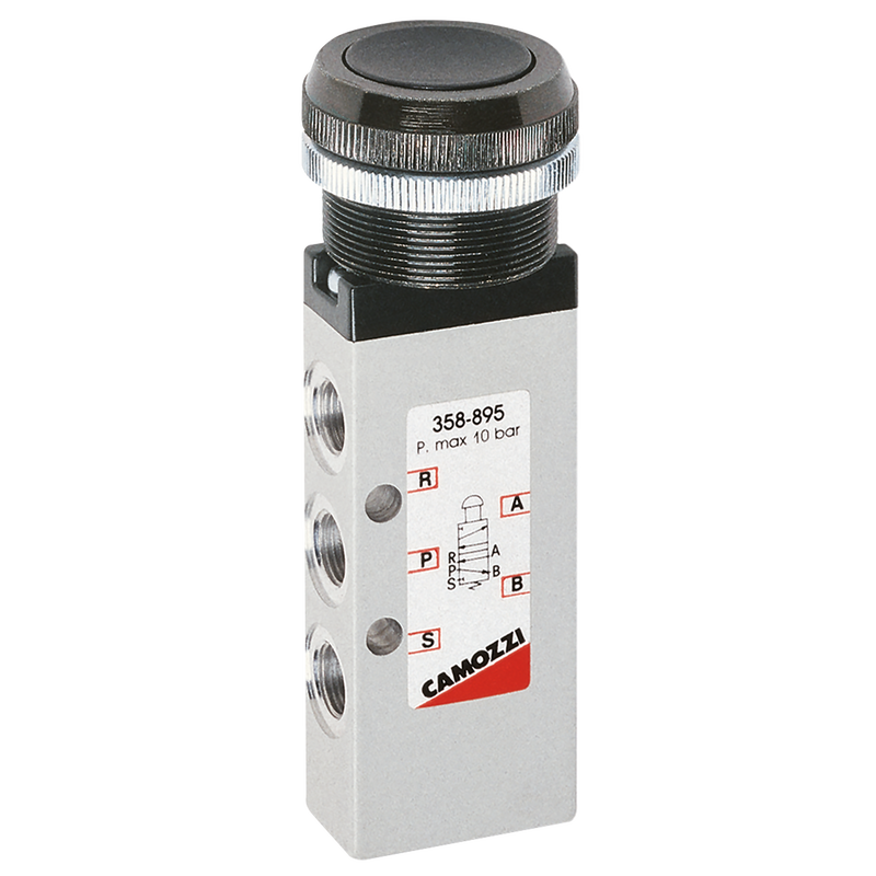 1/8 5/2 PUSH BUTTON