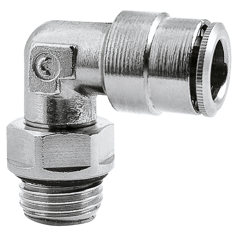 12MM OD X 3/8BSP MALE STUD ELBOW O-RING