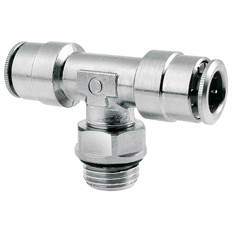 8MM ODX1/4 BSP O-RING SWIVEL BRANCH TEE