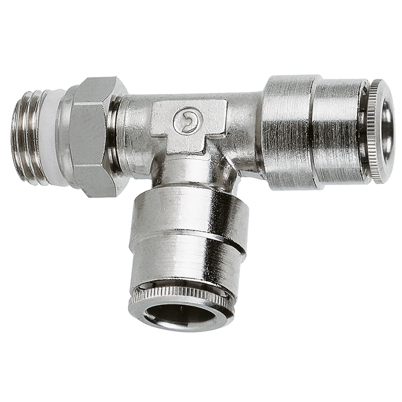 14MM OD X 1/2 BSP SWIVEL RUN TEE