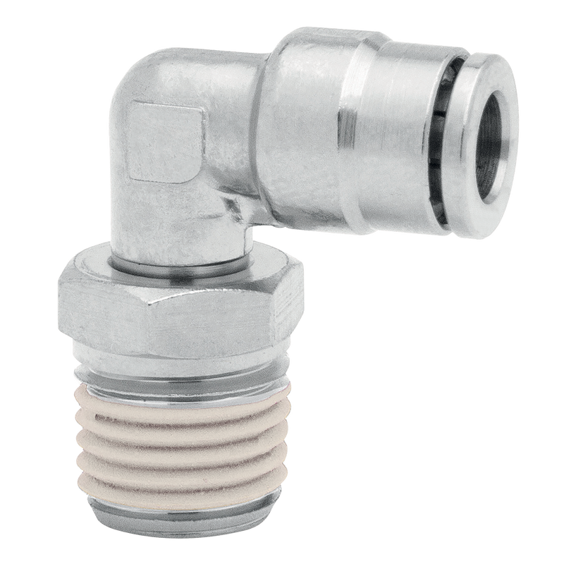 8MM OD X 3/8 BSPT 90 SWIVEL ELBOW